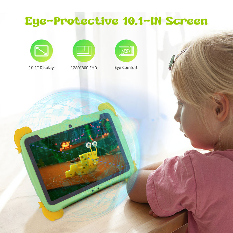 C Idea Kids Tablet 10.1 Inch Android Tablet PC Với Vỏ Bảo vệ Mắt 1280 * 800 Màn hình cài đặt trước IWAWA Cho Giáo dục