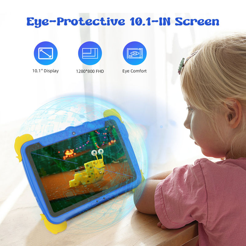 C ý tưởng Kids Tab 10.1inch Android 13 Tablet cho trẻ em 4GB RAM 64GB ROM Bảo vệ mắt màn hình cảm ứng cho trẻ em 3-8 tuổi