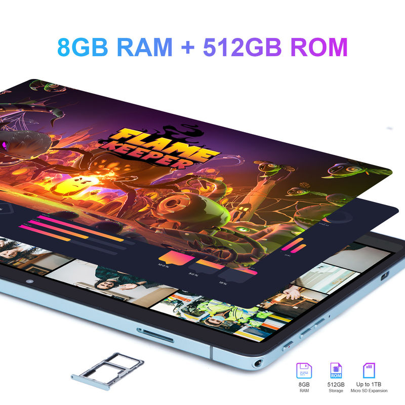 C ý tưởng 10.1 inch màn hình cảm ứng máy tính bảng với 8GB 512GB ROM Và hỗ trợ SIM cho giáo dục học tập