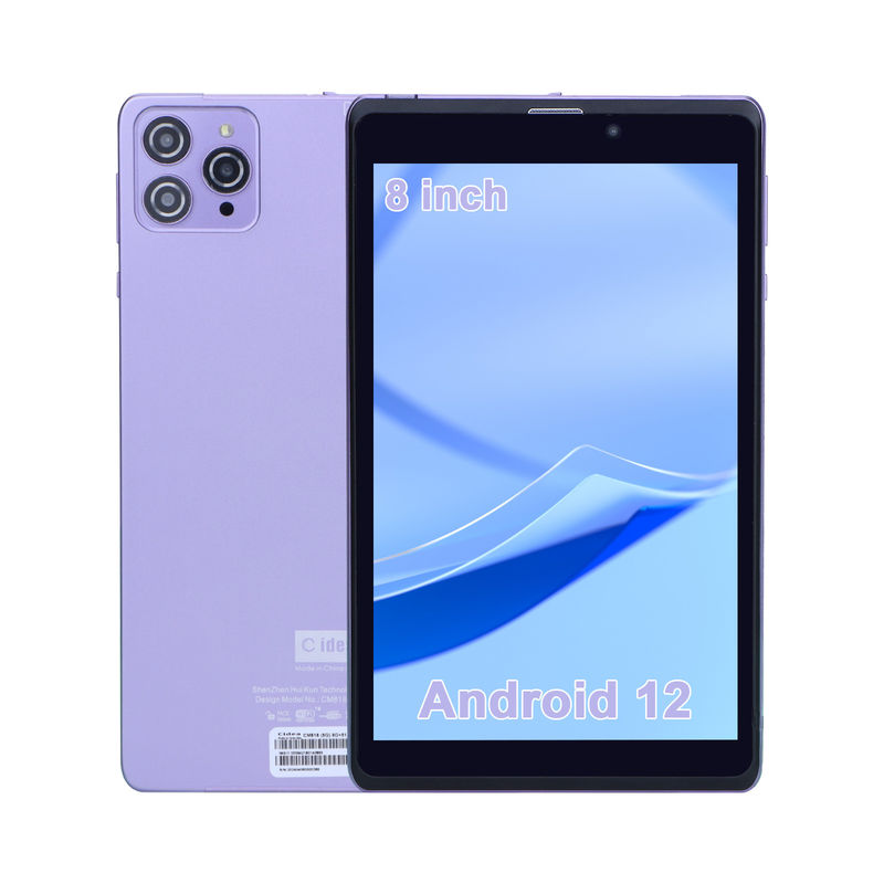 C Idea Portable 8 In Android Tablet PC 8GB RAM 512 GB Android 12 Tablet IPS HD Hiển thị Quad Core CM818-Violet