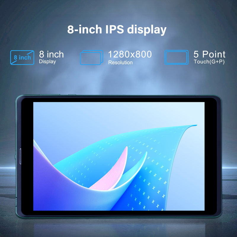 C ý tưởng 8 Inch Android Tablet PC Với Android 12 OS Quad Core CPU 8GB RAM 512GB Lưu trữ IPS HD Display CM818-Xanh