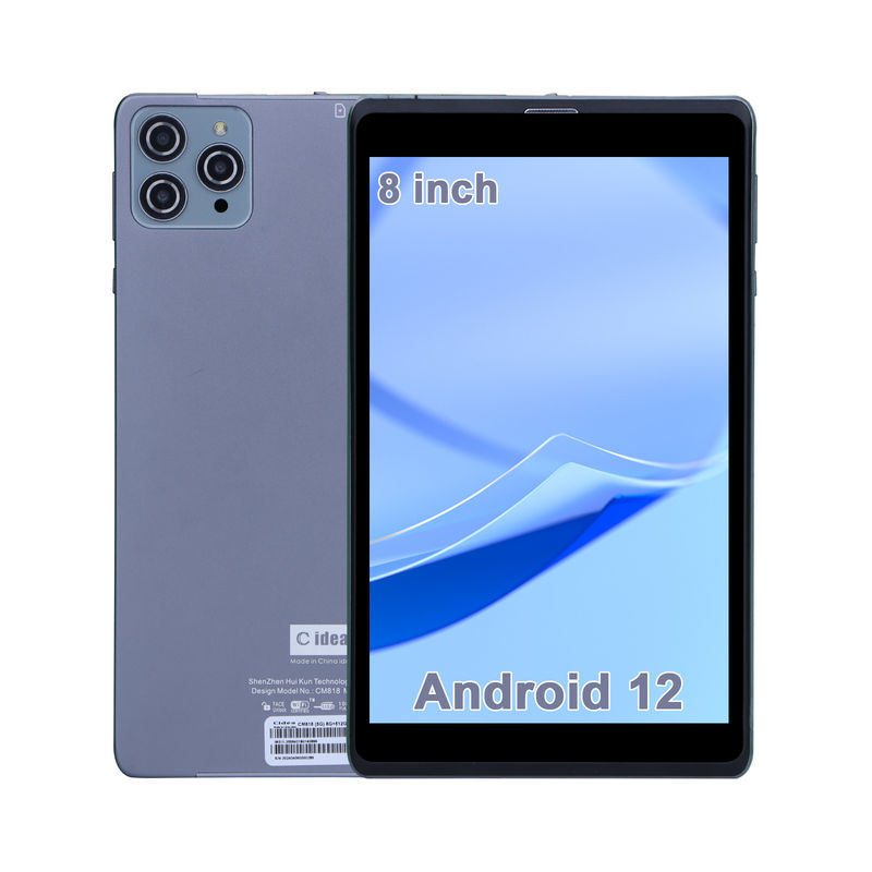 C ý tưởng Android Tablet PC Camera kép 8 inch 1280x800 IPS HD hiển thị Android 12 Tablet cho sinh viên CM818-Xám