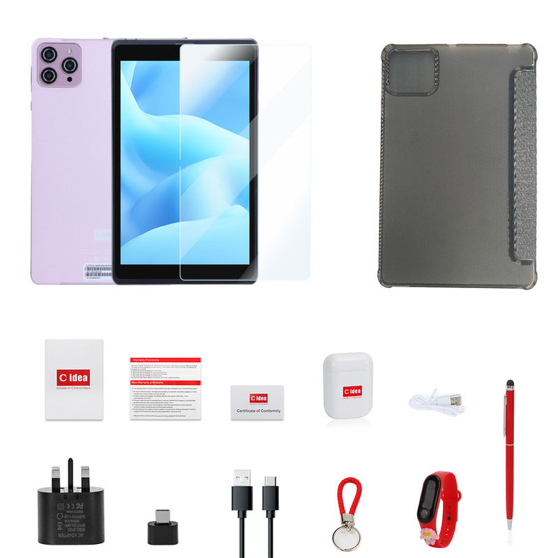 C ý tưởng 8 inch Android 12 Tablet 8000mAh Pin 5 + 8MP Camera 8GB RAM 512GB ROM cho giáo dục Học tập CM818-hồng