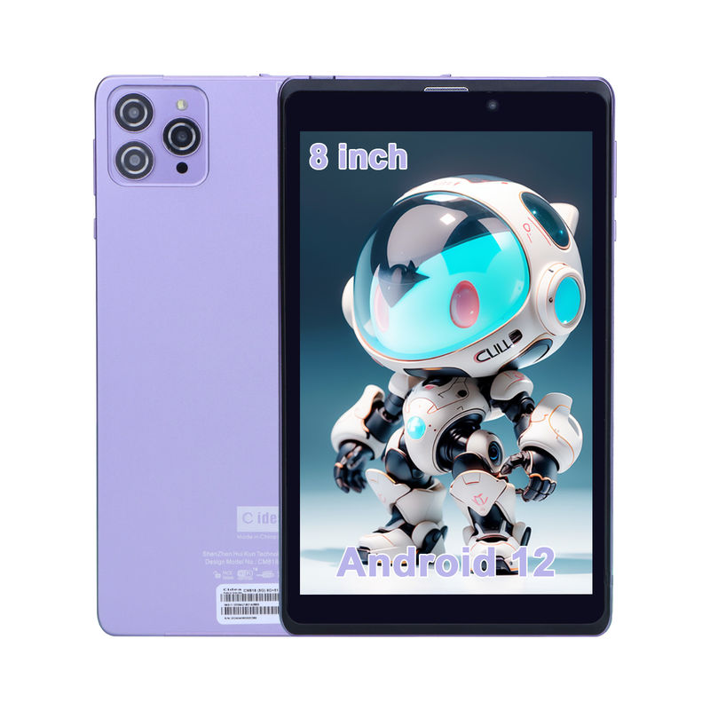C Idea Portable 8 In Android Tablet PC 8GB RAM 512 GB Android 12 Tablet IPS HD Hiển thị Quad Core CM818-Violet