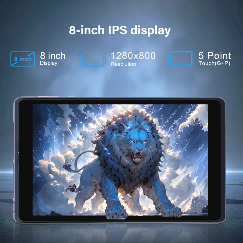 C Idea 8 Inch Android 12 Tablet 8000mAh Pin 5MP + 8MP Camera 8GB RAM 512GB ROM Cho giáo dục Học tập CM818-hồng