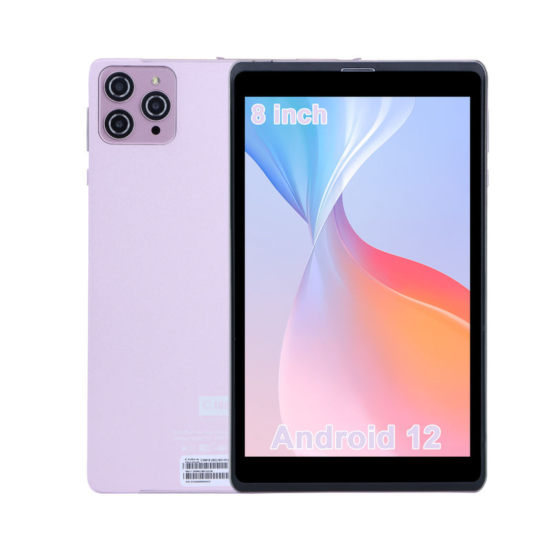 C ý tưởng 8 inch Android 12 Tablet 8000mAh Pin 5 + 8MP Camera 8GB RAM 512GB ROM cho giáo dục Học tập CM818-hồng