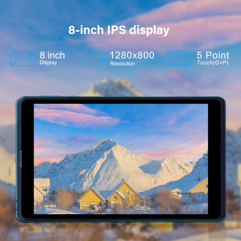 C ý tưởng 8 Inch Android Tablet PC Với Android 12 OS Quad Core CPU 8GB RAM 512GB Lưu trữ IPS HD Display CM818-Xanh