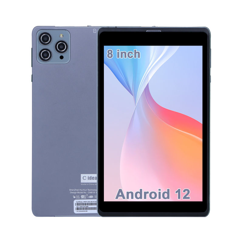 C ý tưởng Android Tablet PC Camera kép 8 inch 1280x800 IPS HD hiển thị Android 12 Tablet cho sinh viên CM818-Xám