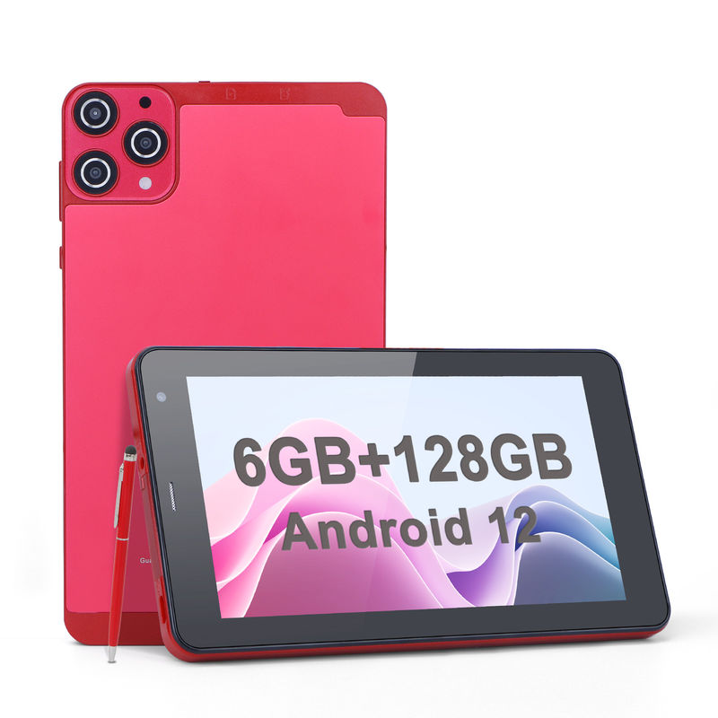 C Idea 7 Inch Small Tablets Quad Core WiFi 5G Android Tablet PC Cho Giáo dục CM515 ((Đỏ)