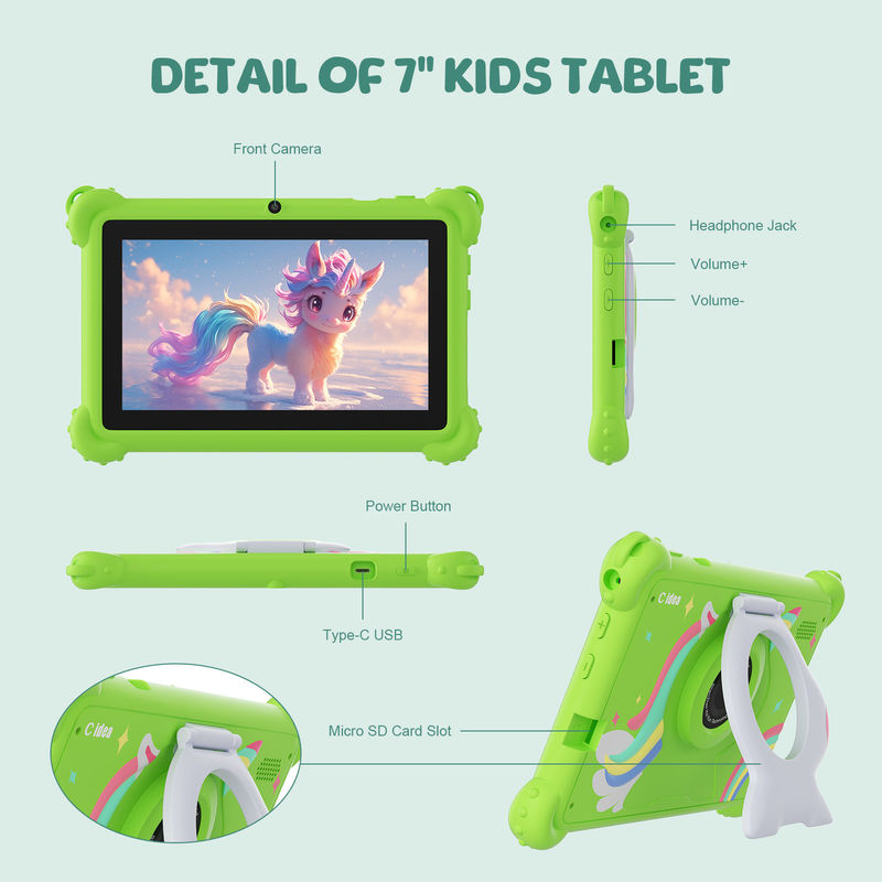 C Idea 7 Inch WIFI Kidspad Hệ thống Android 6+128GB Tablet For Kids với vỏ chứng CM88