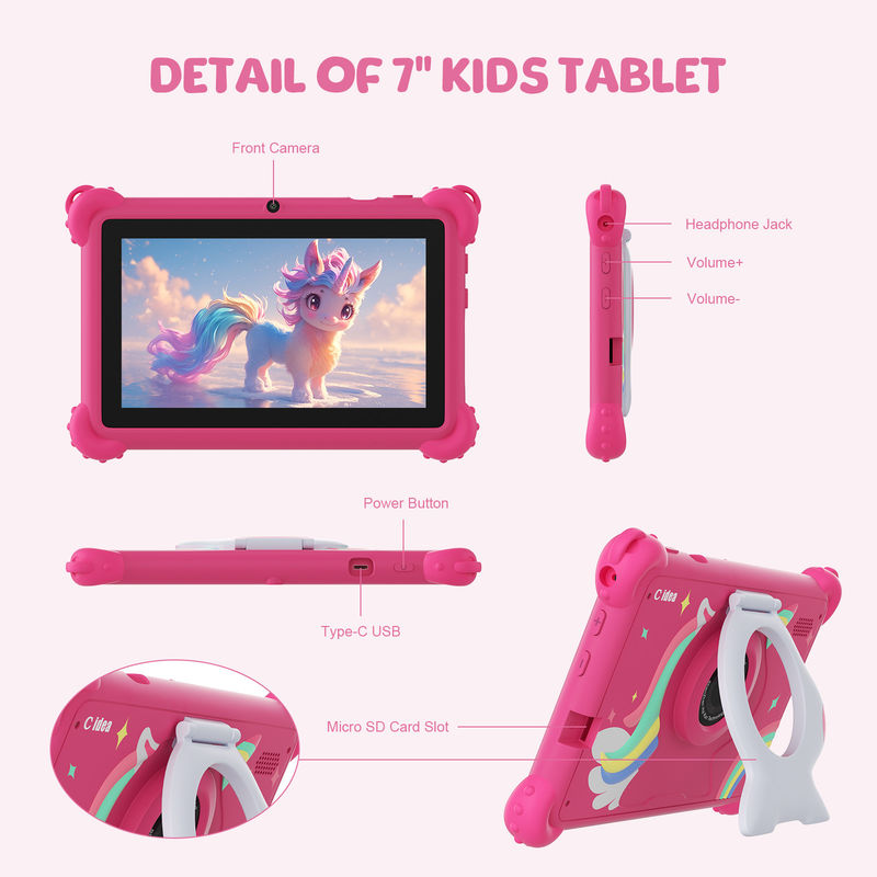 C Idea 7 Inch Android Smart Tablet PC cho trẻ em với mở rộng 512GB trẻ em APP CM88
