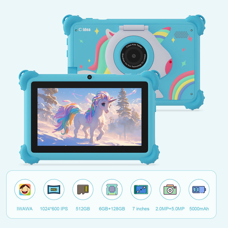 C ý tưởng 2024 Kids Learning Tablet Bright Display Case bảo vệ và Android 12 Performance CM88