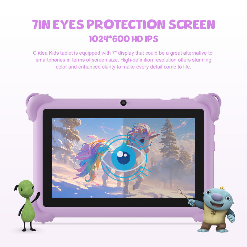 C ý tưởng 2024 Kids Tablet Quà lý tưởng với Android 12 Ứng dụng giáo dục và Case bền Tablet Kidspad CM88