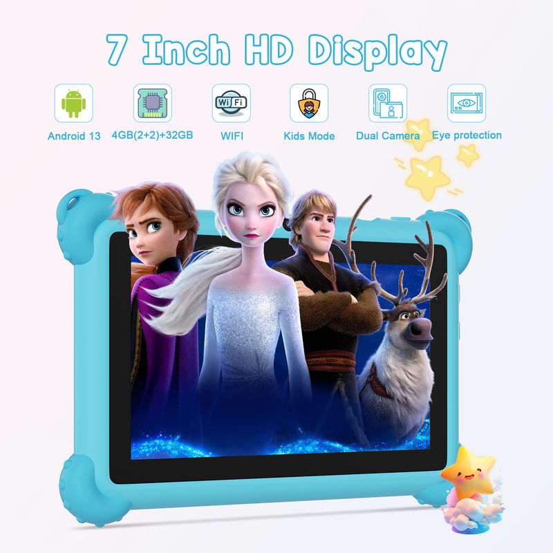 C Idea Android 13 Kids Tablet 4 ((2+2) + 32GB Đặt sẵn IWAWA Tablet giáo dục cho sinh viên CM91