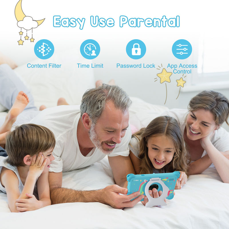 C Idea Android 13 Kids Tablet 4 ((2+2) + 32GB Đặt sẵn IWAWA Tablet giáo dục cho sinh viên CM91