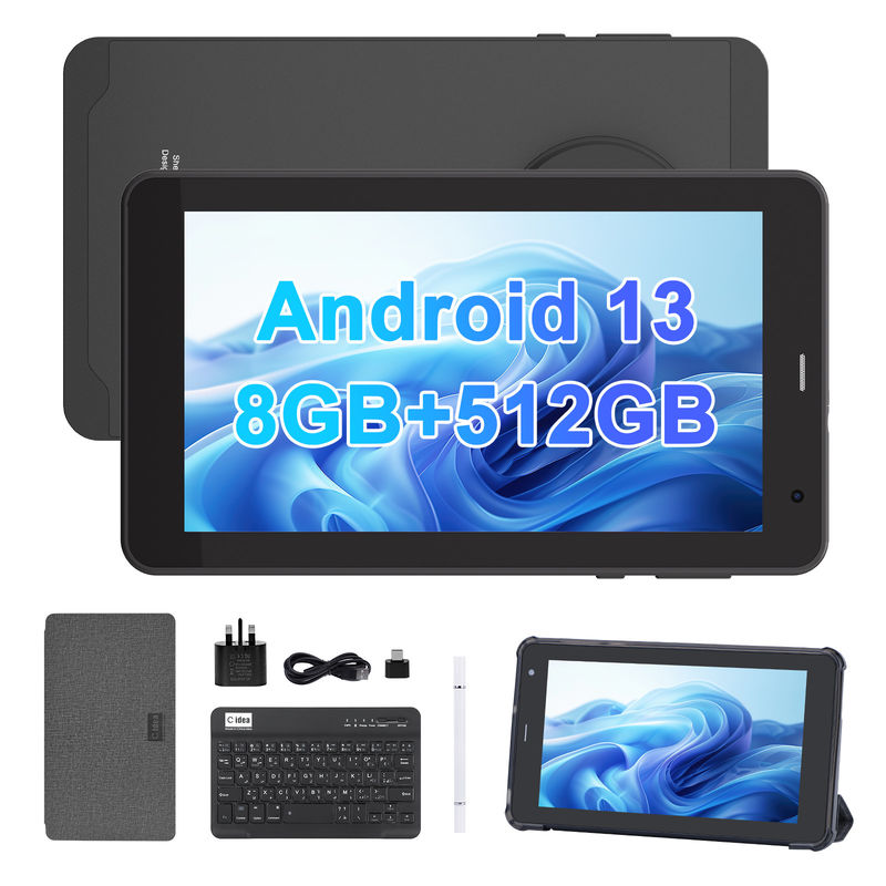 C Idea Android 13 Tablet 512GB Với SIM 7 Inch Tablet PC Cho Sinh viên CM518 Pro Đen