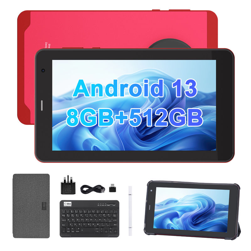 C Idea Android 13 Tablet Với SIM Wifi 7 Inch Touch Screen Tablet Cho Học sinh CM518 Pro Đỏ