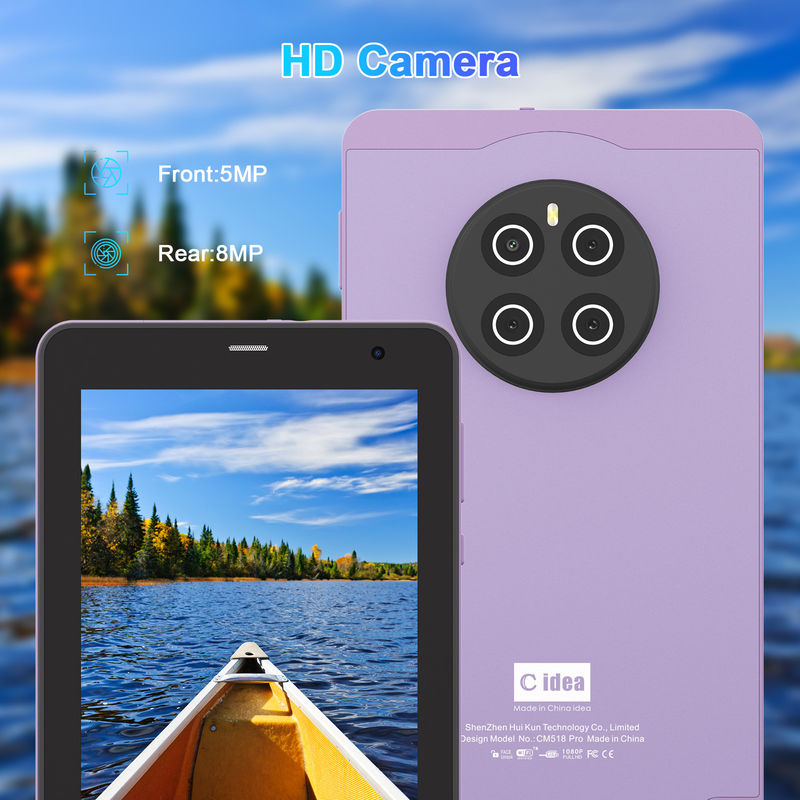 C Idea Android 13 Với 6000mAh 7 Inch Tablet Tablet PC giáo dục với bút CM518 Pro Purple