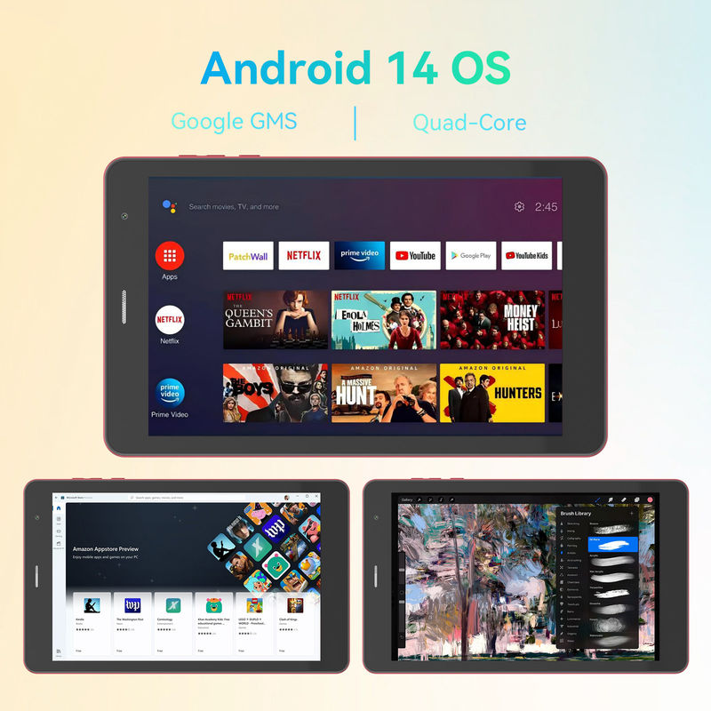 C Idea 5g Android Tablet 8+512gb 8 Inch Tablet Cho Học sinh Với Sim Và Wifi Cm828 Đỏ