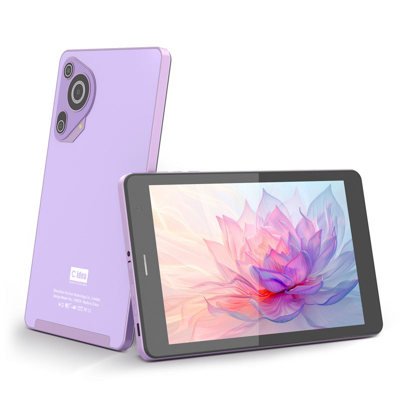 C ý tưởng 8in máy tính bảng chơi game giáo dục máy tính bảng Android cho sinh viên với Sim Và Wifi CM828 màu tím