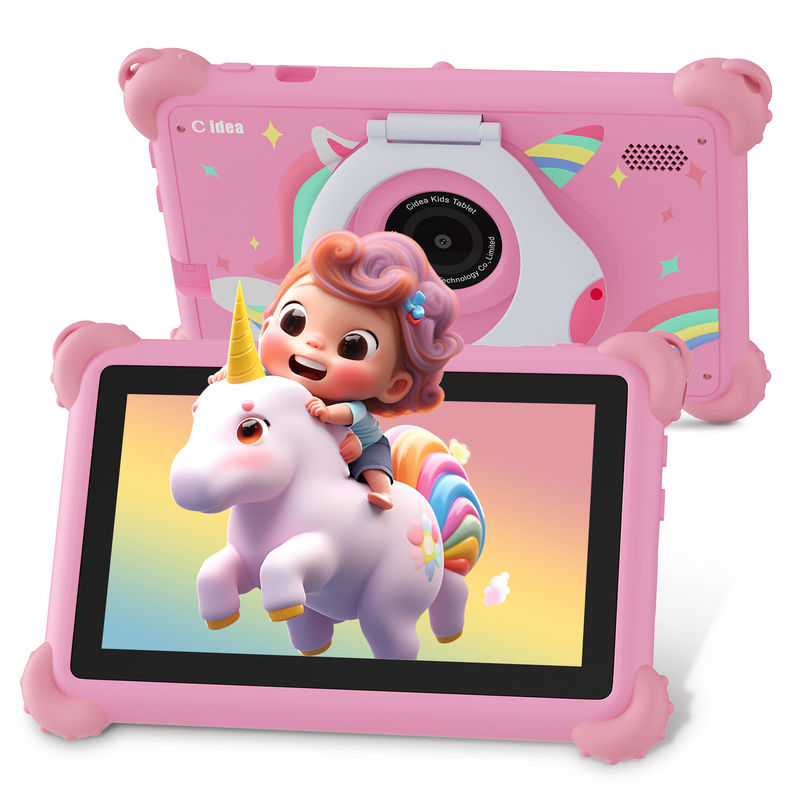 C Idea Android 13 Kids Tablet 4+32GB Tablet giáo dục Kidspad với APP thân thiện CM91 màu hồng
