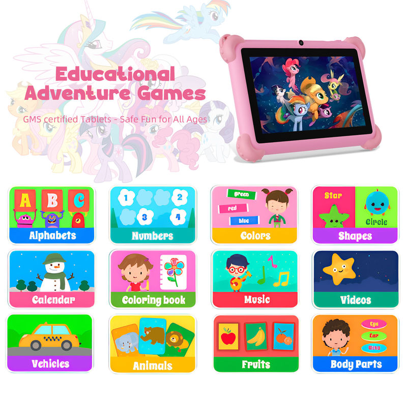 C Idea Android 13 Kids Tablet 4+32GB Tablet giáo dục Kidspad với APP thân thiện CM91 màu hồng