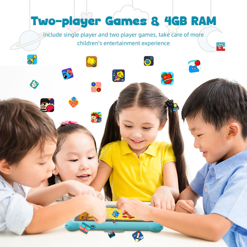 Máy tính bảng mới nhất C Idea 4+32GB Android 13 Tablet Kidspad với APP giáo dục CM91 màu xanh