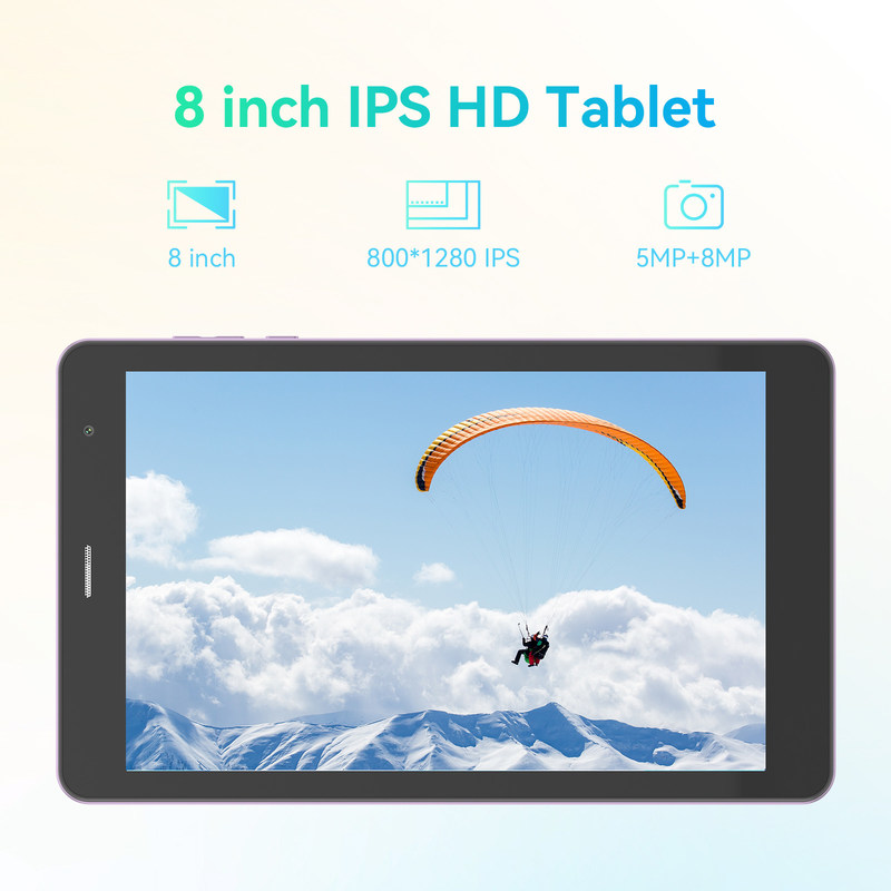 C Idea 8 inch 8 + 512gb 8000mah 5 + 8MP Camera kép Android Tablet PC với Sim Đối với sinh viên CM828 màu tím