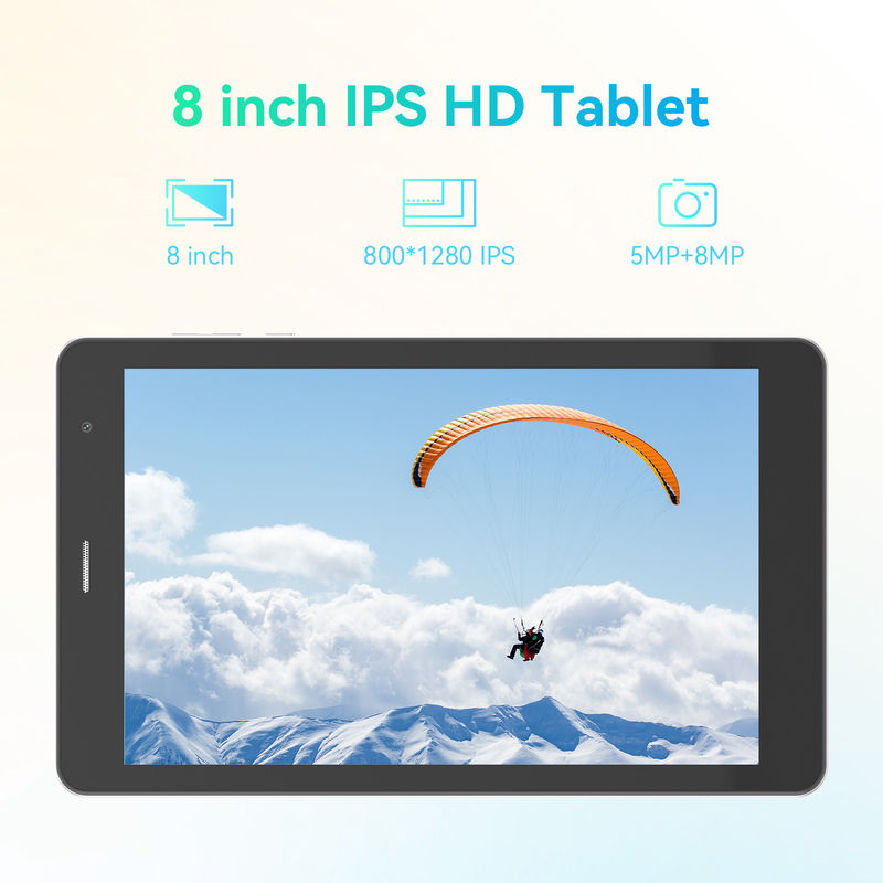 C Idea ODM 8 Inch 512GB pin dài Camera kép xử lý Octa-Core Android Tablet PC với vỏ cho sinh viên CM828 bạc