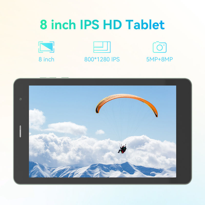 C Idea Wholesale Tablet 8 Inch 800 * 1280HD IPS Camera kép Android Tablet Pc Với Sim Để Học CM828 Xanh