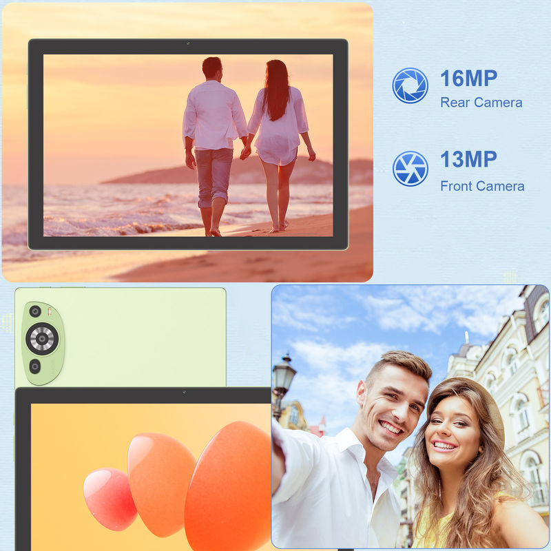 C Idea WIFI Android 14 TF Cất trữ 512GB Máy tính bảng màn hình cảm ứng với bàn phím và chuột CM8200plus Xanh
