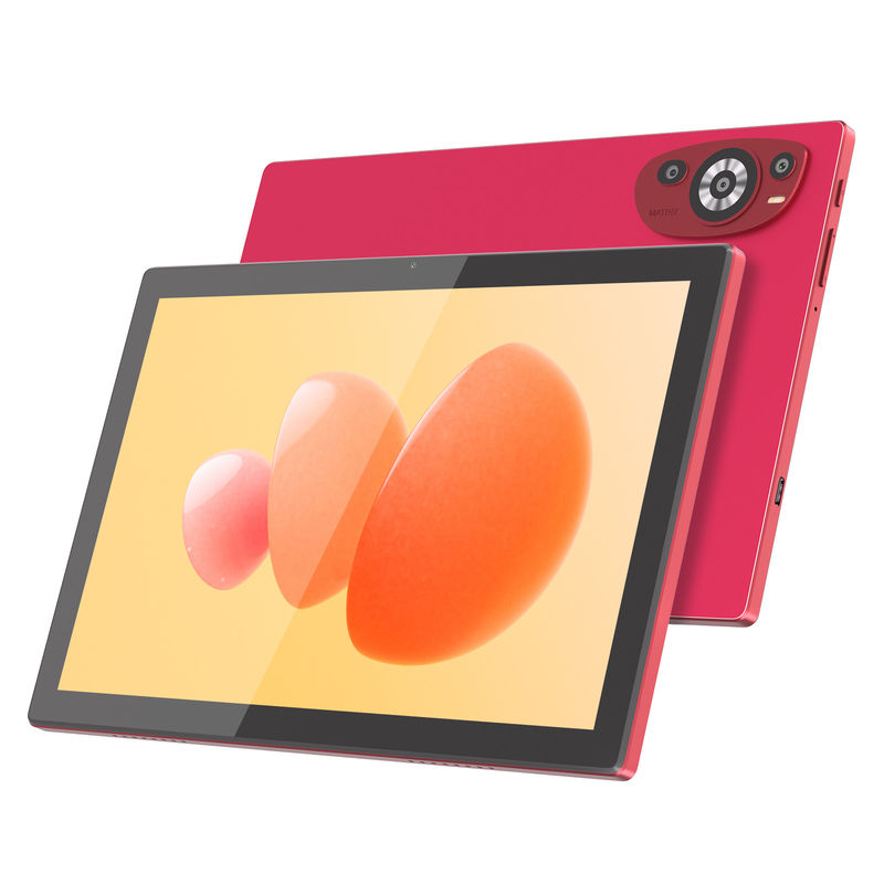C Idea 10.1 Inch Android 14 Smart Tablet PC Với hỗ trợ SIM kép CM8200Plus màu đỏ