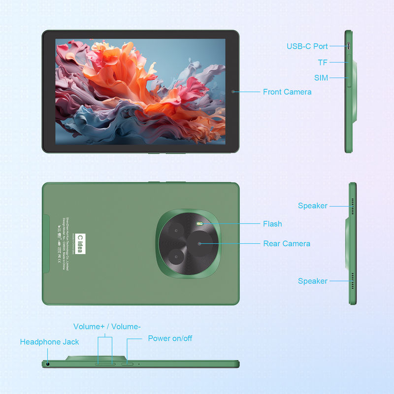 C Idea 9 Inch WIFI Tablet 800x1280 IPS Touch Screen Tablet With Stylus Pen CM935 màu xanh lá cây