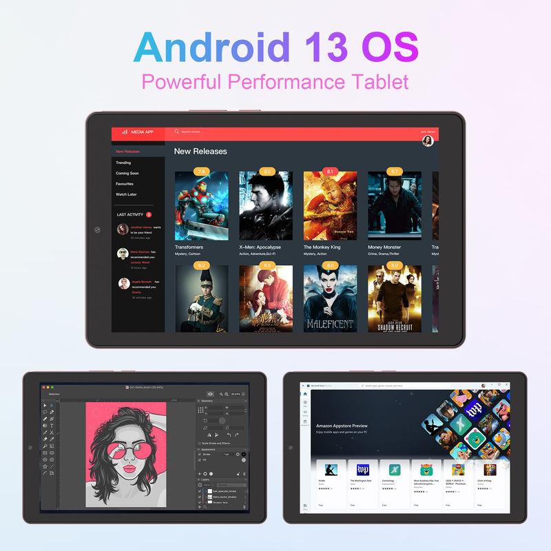C ý tưởng Android Tablet Màn hình IPS với SIM hỗ trợ 9 Inch Tablet PC cho thanh thiếu niên CM935 màu hồng