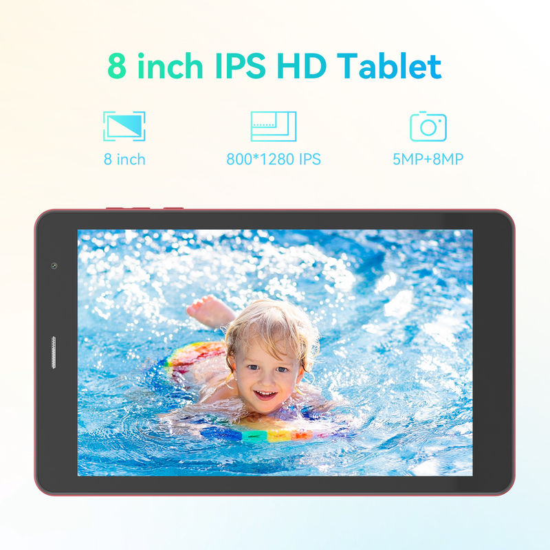 C Idea 5G Android Tablet 8 Inch Tablet Cho Học sinh Với Sim Và Wifi Cm828 Đỏ