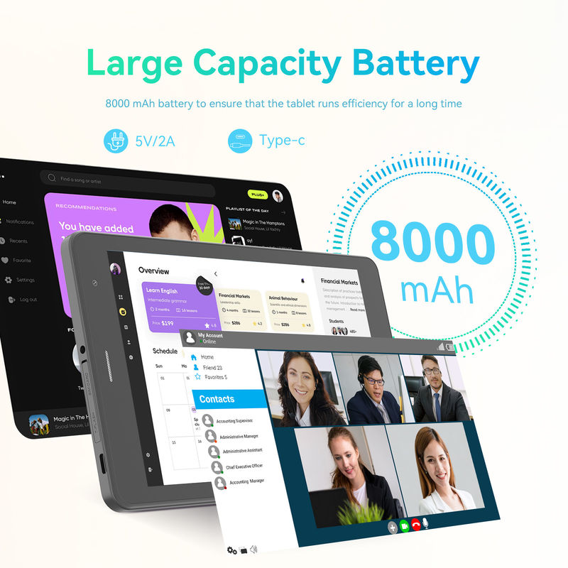 C Idea Quad Core Android Tablet Đồ cầm tay 8 inch Tablet cho sinh viên Với bàn phím CM828 Đen