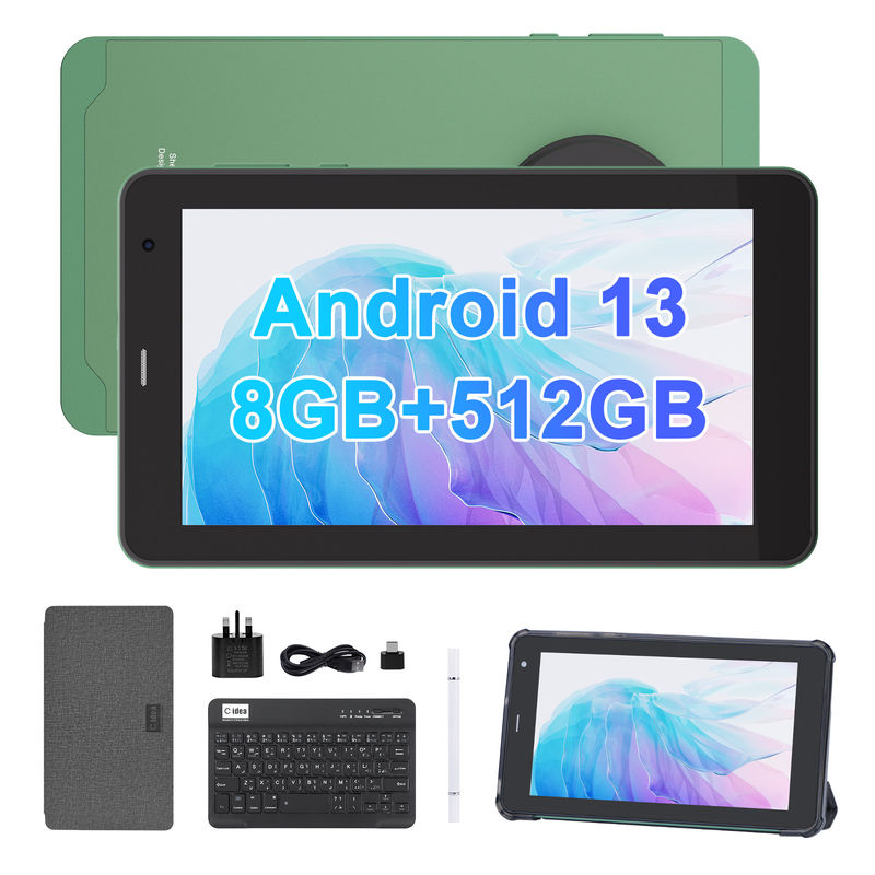 C Idea 7 Inch Tablet với SIM Wifi Android Smart Tablet PC CM518 Pro Xanh