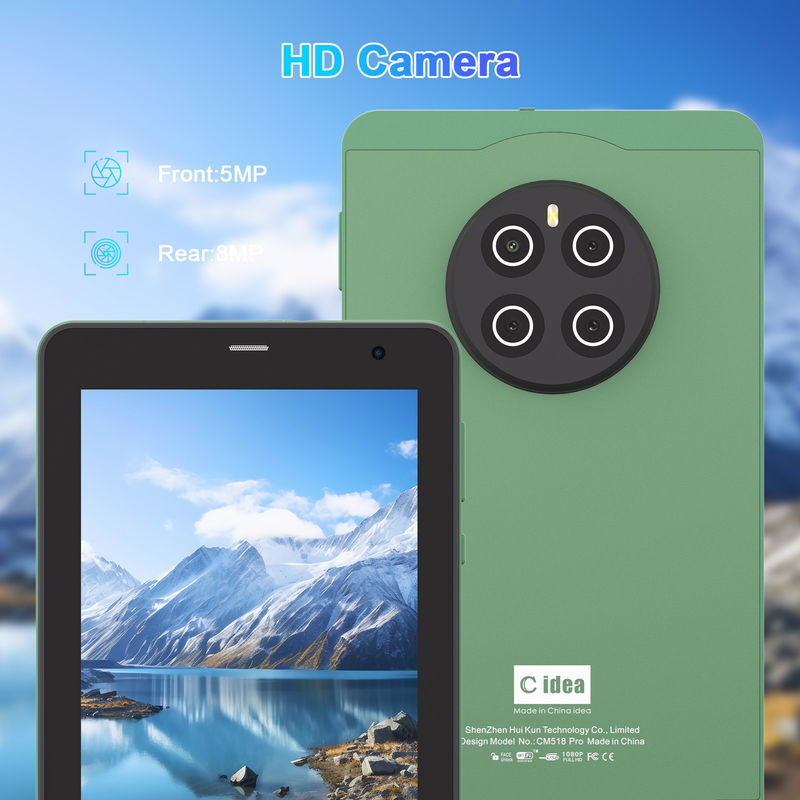C Idea 7 Inch Tablet với SIM Wifi Android Smart Tablet PC CM518 Pro Xanh