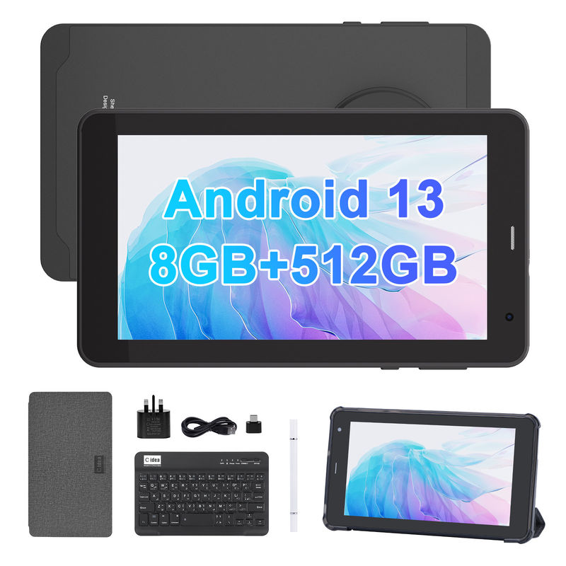 C Idea Android 13 Tablet 512GB Với SIM 7 Inch Tablet PC CM518 Pro Đen