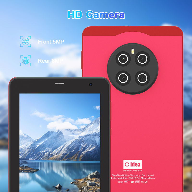 C Idea Android 13 Tablet Với SIM Wifi 7 Inch Touch Screen Tablet CM518 Pro Đỏ