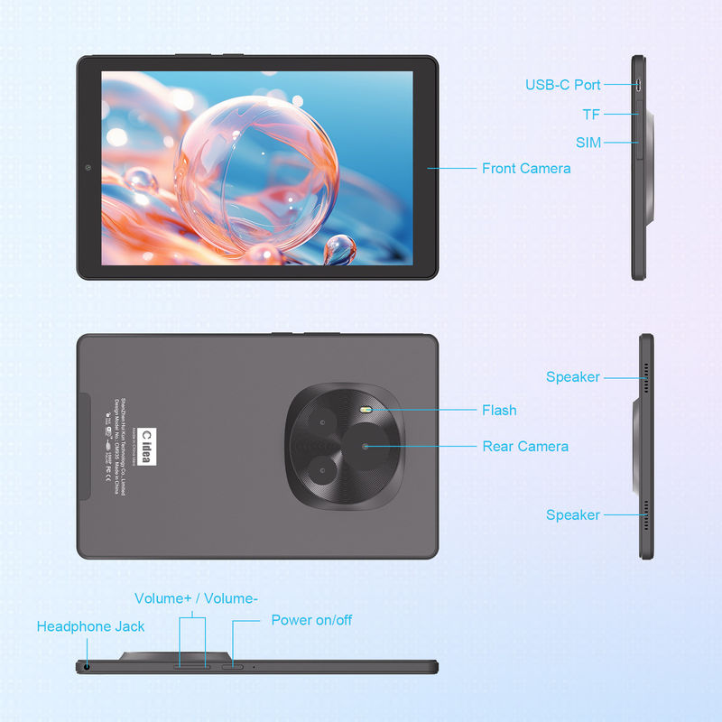 C Idea Android Tablet IPS Screen Smart Tablet PC Với Sim Đối với Sinh viên Giáo dục CM935 Đen