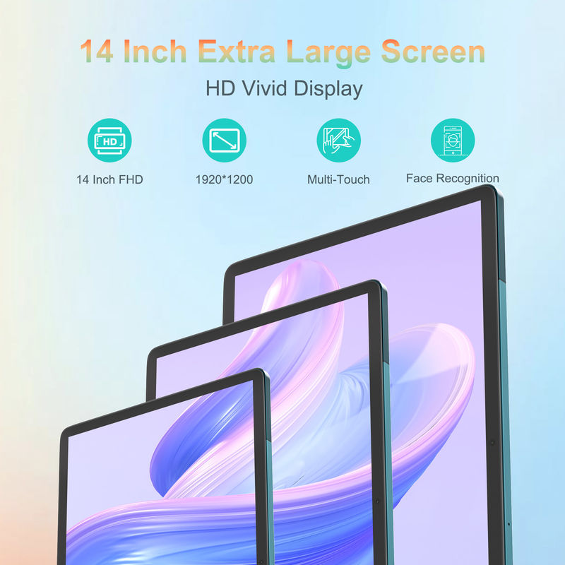 C Idea 14 Inch Tablet Cổ máy tính bảng thông minh với bàn phím CM14000 cộng với màu xanh