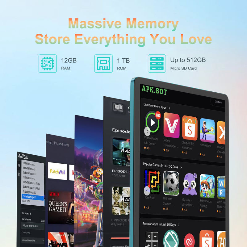 C Idea 14 Inch Tablet Cổ máy tính bảng thông minh với bàn phím CM14000 cộng với màu xanh