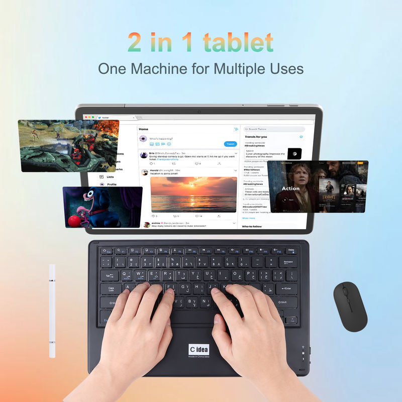 C Idea 14 Inch Tablet 5G Touch Screen Tablet Cho Học sinh CM14000 Plus Xám