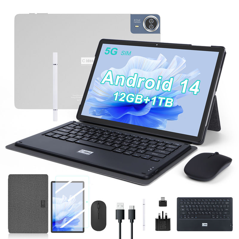 C Idea 14 Inch Tablet 5G Touch Screen Tablet Cho Học sinh CM14000 Plus Xám