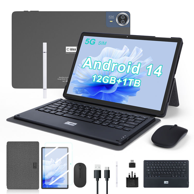 C ý tưởng 14 Inch Tablet mới nhất Android Tablet PC cho người lớn làm việc CM14000 cộng với màu đen