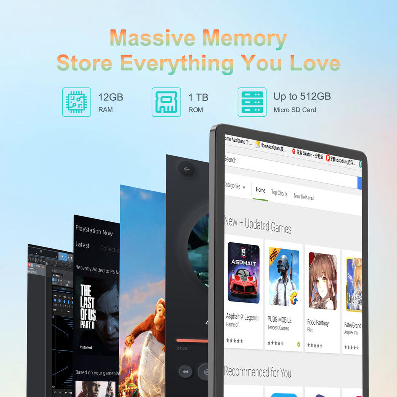 C ý tưởng 14 Inch Tablet mới nhất Android Tablet PC cho người lớn làm việc CM14000 cộng với màu đen