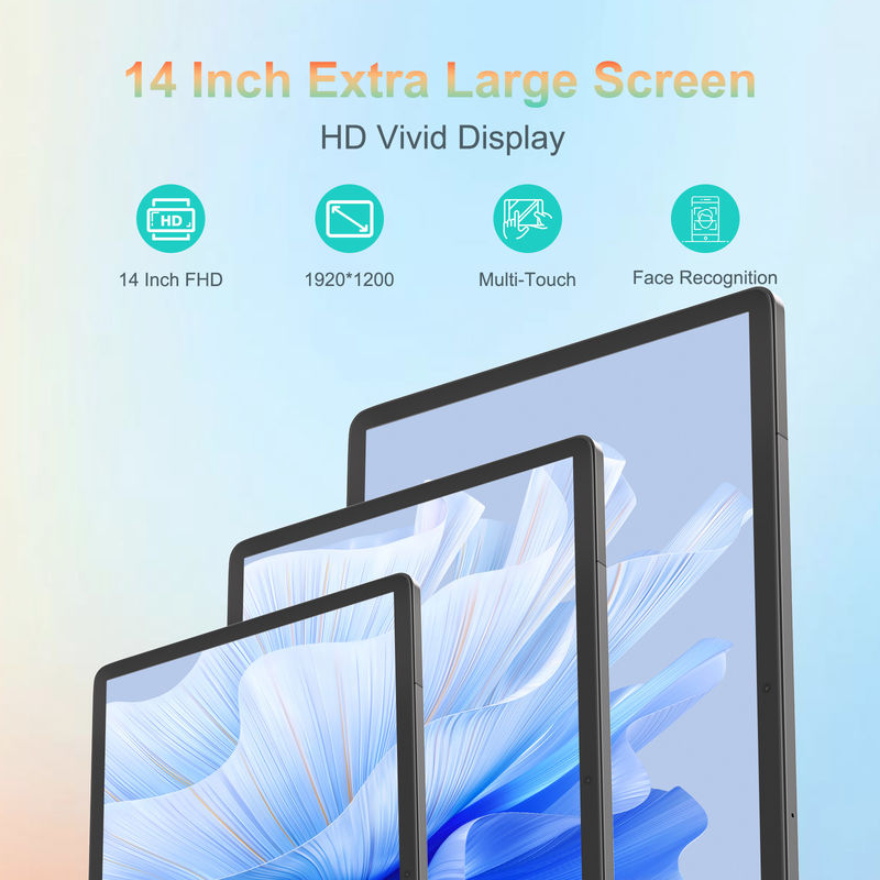 C ý tưởng 14 Inch Tablet mới nhất Android Tablet PC cho người lớn làm việc CM14000 cộng với màu đen