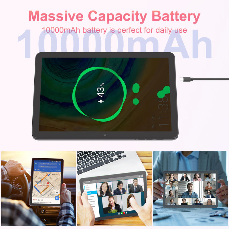 C Idea 10.1 Inch 5G LTE Tablet With Sim Card Slot Android Tablet Giáo dục PC M8300 Plus Đen