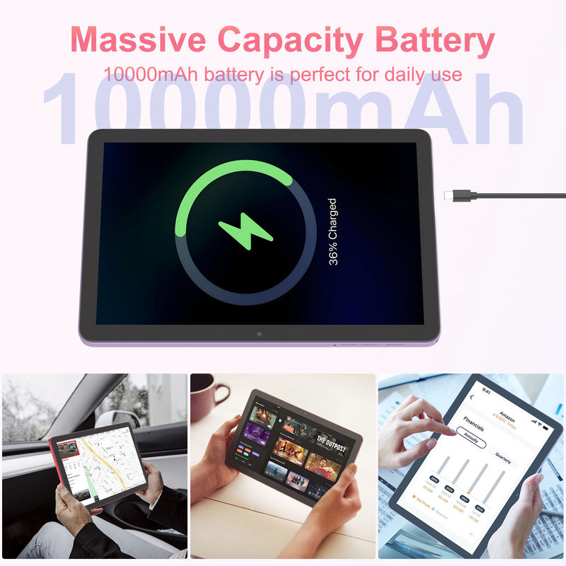 C ý tưởng máy tính bảng 5G với camera kép 10 inch máy tính bảng cho giáo dục CM8300 Plus màu tím